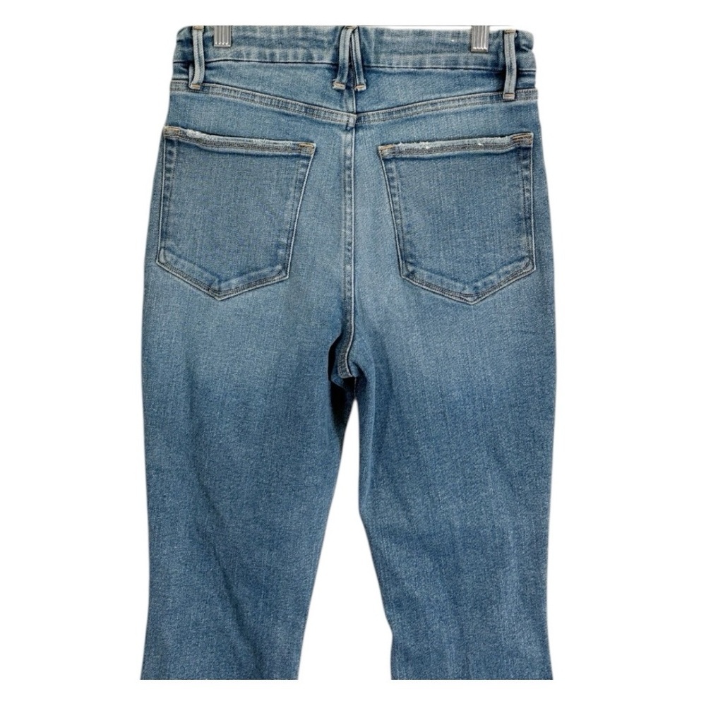 Good American Good Legs High Waist Distressed Stretch Denim Jeans Size 27 - Picture 6 of 9